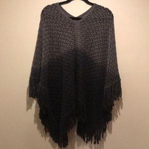 Ombré poncho